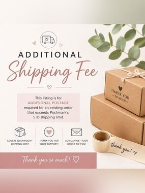 Additional Shipping Fee – Overweight Package (Over 5 lbs)